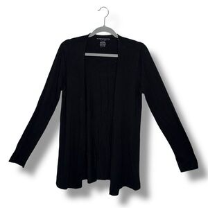 Majestic Filatures Deluxe‎ TeeShirt Black Cardigan